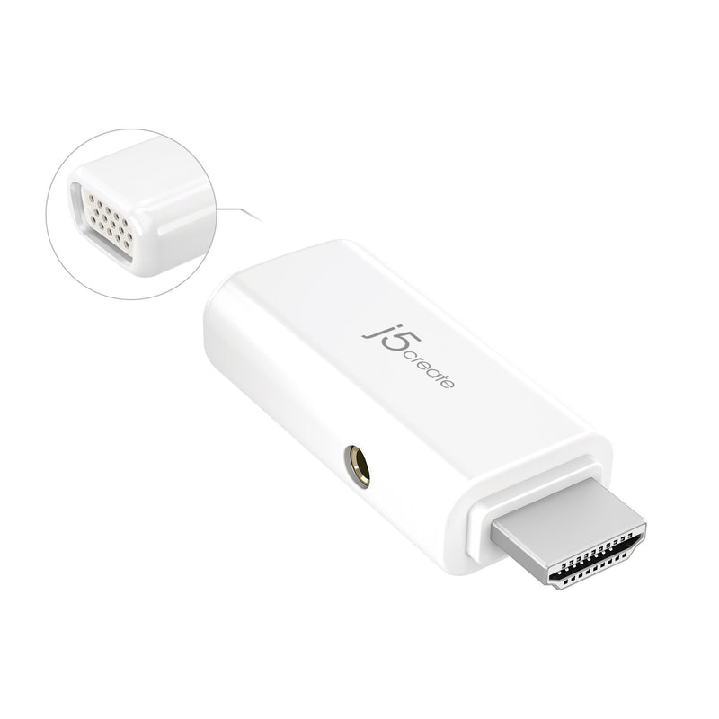 j5create VGA to HDMI Video Audio Adapter (JDA203)