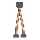 Vention SAT 15P Male to Female Power Splitter Cable 0.15 Meter Black – (KDBBB)