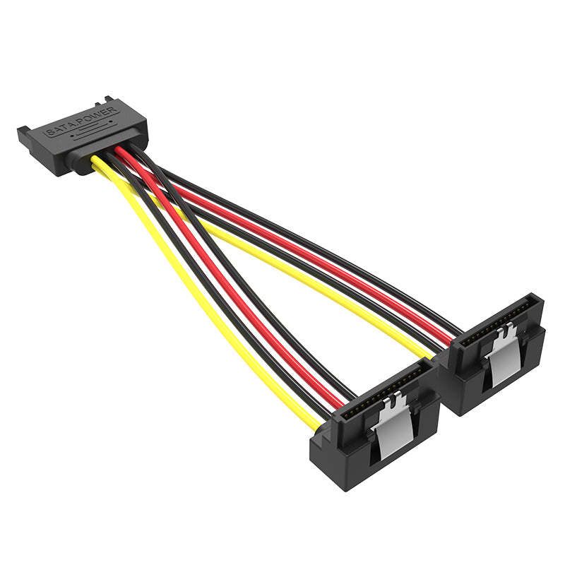 Vention SAT 15P Male to Female Power Splitter Cable 0.15 Meter Black – (KDBBB)
