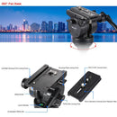 Kingjoy VT-2500+VT-2510 Professional Video/Camera Tripod Kit - 360°Panorama Pan Fluid Ball Head for DSLR Camera Video Recorder DV Max Height 61 Inch Max Load 15KG