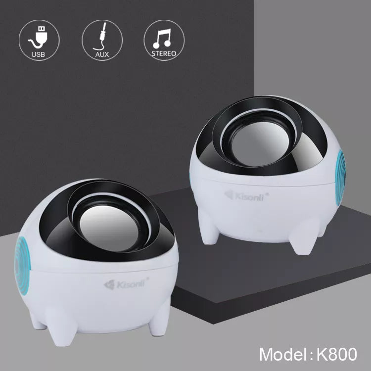 Kisonli  K800 Portable LaptopSpeakers - USB 2.0