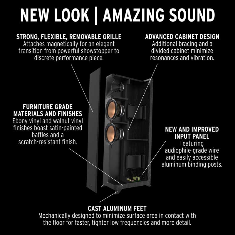 Klipsch RP-8000F Reference Premiere Floorstanding Speaker - Bass-Reflex
