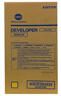 Konica Minolta DV614Y Yellow Developer for Bizhub Press C1060 C1060L C1070