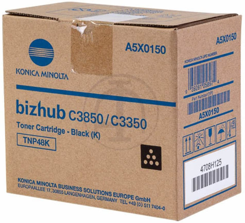 Konica Minolta Original TNP48K Black Toner Cartridge (A5X0150)