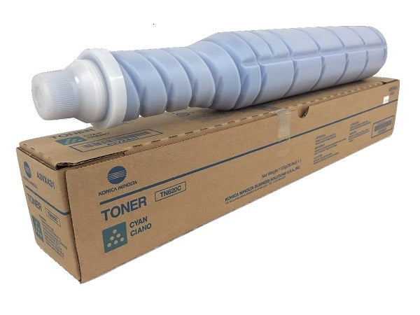 Konica Minolta Original TN620C Cyan Toner Cartridge (A3VX456)