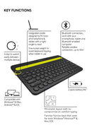 Logitech K480 Multi-Device Bluetooth Wireless Keyboard