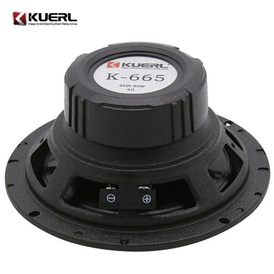 Kuerl K-655 2-way Car Speaker- 280W, 6.5'' inch - Max power : 280W, Continuous output : 120W, Signal-to-noise ratio : >90DB
