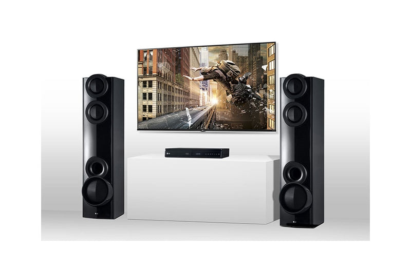 LG LHD677 4.2 Channel Home Theatre - 1000W, DVD , Bluetooth Enabled, X-Bass Sound, Metallic design