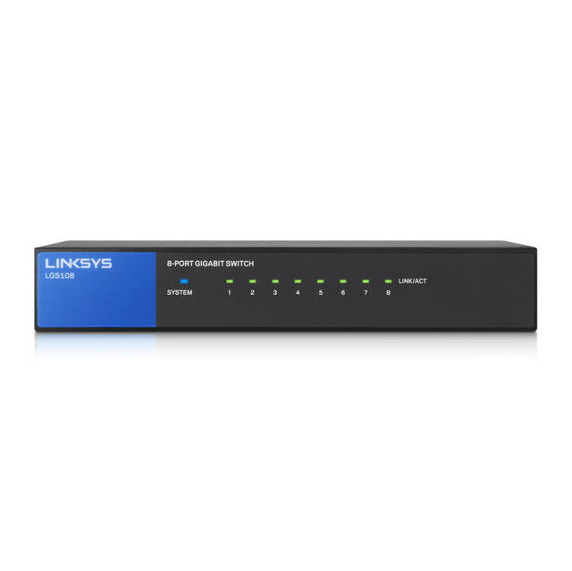 Linksys 8-Port Business Desktop Gigabit Switch – (LGS108-ME-RTL)