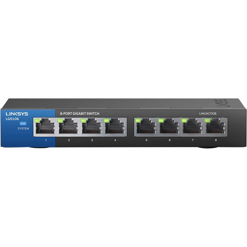 Linksys 8-Port Business Desktop Gigabit Switch – (LGS108-ME-RTL)