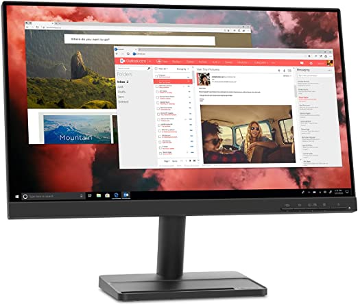 Lenovo L22i Monitor (66CAKAC1UK)- 21.5" Inch Display, IPS, VGA + HDMI Ports