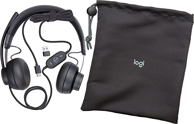 Logitech 981-000875 Zone Wired Over-ear Headset - Graphite USB 