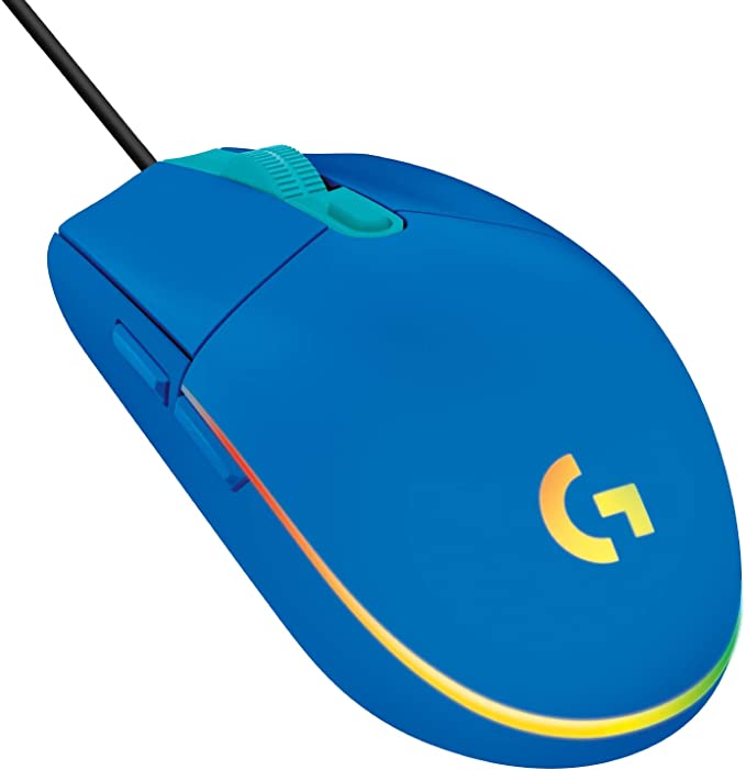 Logitech G203 LIGHTSYNC Blue Wired Gaming Mouse 