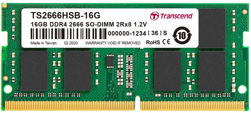 Transcend 16GB JetRam DDR4-2666 SO-DIMM Laptop RAM (JM2666HSE-16G)