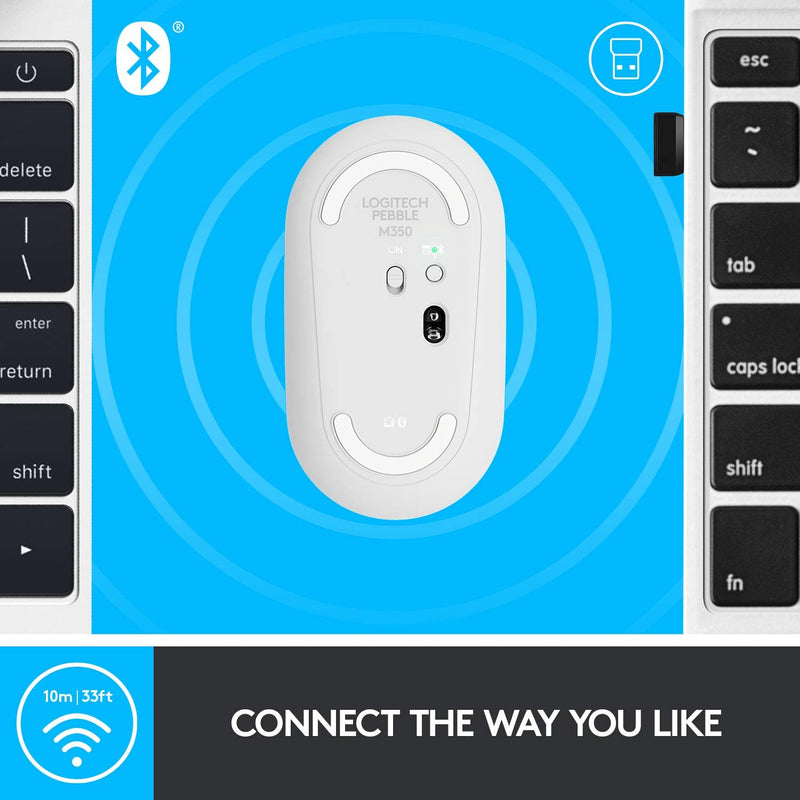 Logitech Pebble M350 Wireless & Bluetooth Mouse