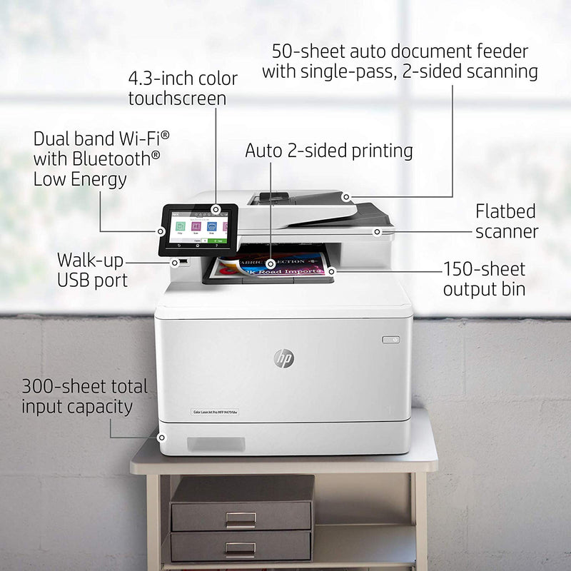 HP Color LaserJet Pro Multifunction M479fdw Wireless Laser Printer with One-Year, Next-Business Day, Onsite Warranty (W1A80A)