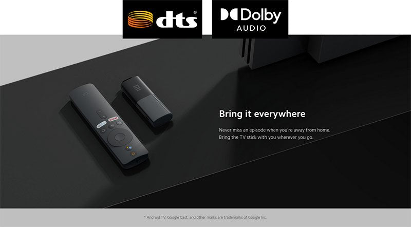 Xiaomi 4K TV Stick - 2GB RAM, 8GB ROM, 4K Resolution, Chromecast Built-In