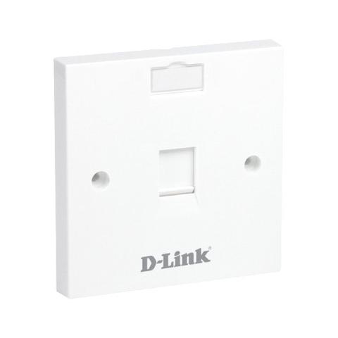 D-Link (NFP-0WHI11) Single Faceplate, Square, White