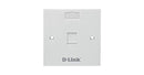D-Link (NFP-0WHI11) Single Faceplate, Square, White