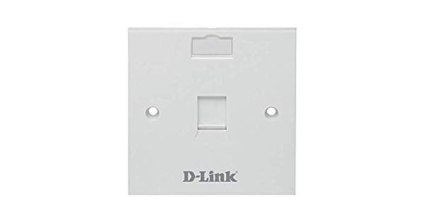 D-Link (NFP-0WHI11) Single Faceplate, Square, White