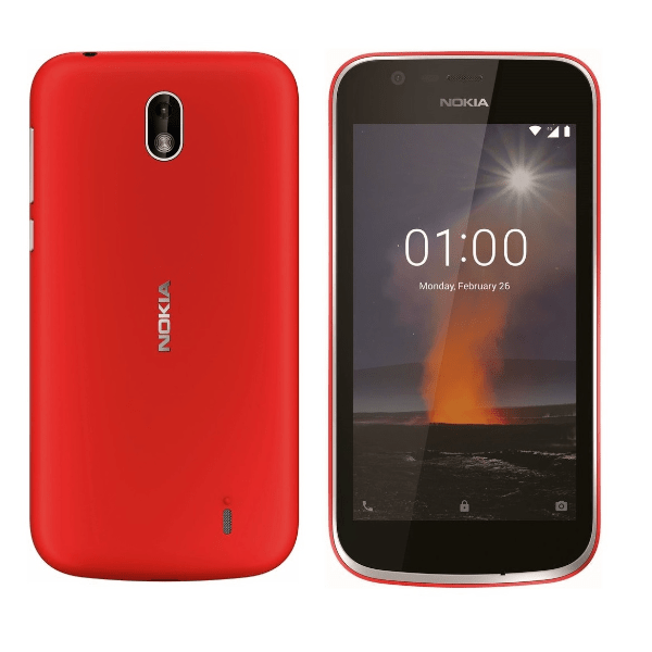 Nokia 1 smartphone -1GB RAM + 8GB ROM, 4.5", Android v8.1 Oreo (Go edition), 4G LTE, 2150