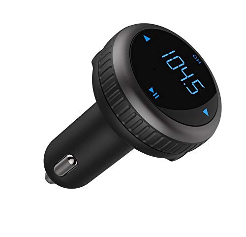 Porodo Wireless FM Transmitter Car Charger 2.1A with Car Locator (PD-BT 69-BK)