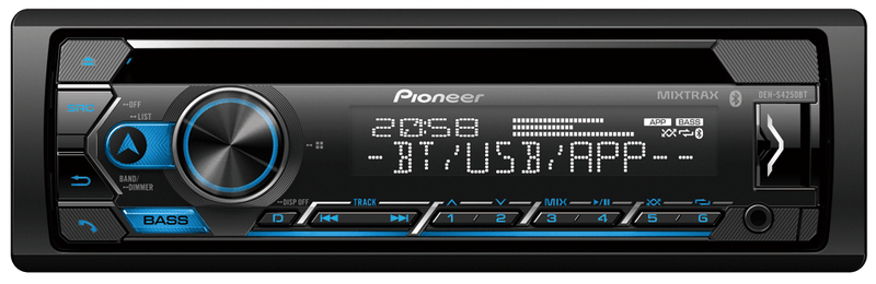 Pioneer DEH-S4250BT CD Player Media Receiver With Dual Bluetooth