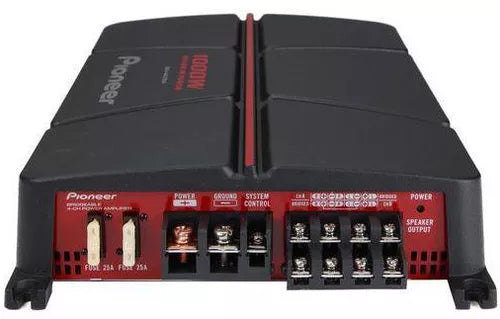 Pioneer GM-A6704 Bridgeable Car Amplifier - 4 Channels,1000W, Adjustable bass boost