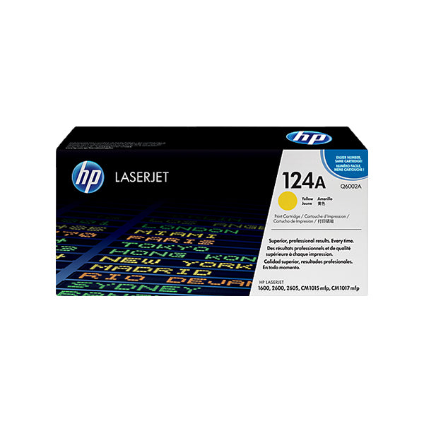 HP 124A Yellow Toner Cartridge - (Q6002A)