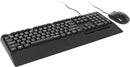 Rapoo Wired Keyboard & Mouse Desktop Combo Set, Black -  NX2000