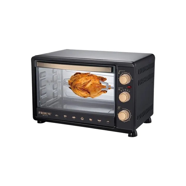 Rebune RE-10-1 Electric Oven - 30Litres, With rotisserie function, 5 Stages switch heating selector