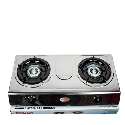 Redberry Stainless Steel Table Top Double Burner