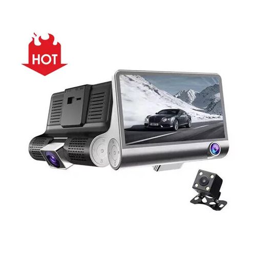 Relee Three Cameras 4''inch Tripple Lens Car Dash Cam 