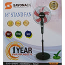 Sayona SF 2299 3 Speed Settings 5 Blade Stand Fan
