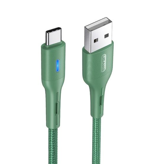 USAMS US-SJ460 U-Bob Series USB to USB-C / Type-C Intelligent Power-off Charging Cable, Length: 1.2m (SJ460USB01)