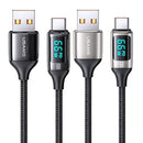 USAMS US-SJ544 U78 6A Type-C / USB-C Aluminum Alloy Digital Display Fast Charging Data Cable(SJ544USB01)