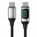 USAMS US-SJ546 U78 1.2m Type-C to Type-C 100W PD Fast Charging Cable Digital Display(SJ546USB01)