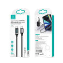 USAMS US-SJ546 U78 1.2m Type-C to Type-C 100W PD Fast Charging Cable Digital Display(SJ546USB01)
