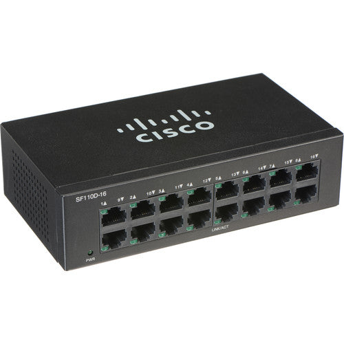 Cisco SF110D 110 16-Port Unmanaged Network Switch