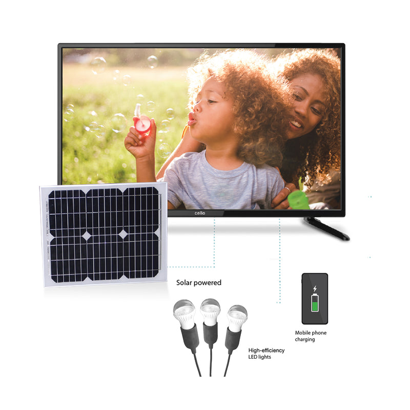 Cello 22”LED Solar TV