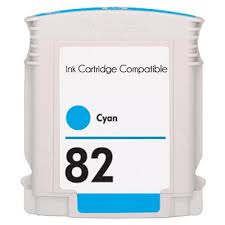 HP 82 28-ml Cyan DesignJet Ink Cartridge, CH567A
