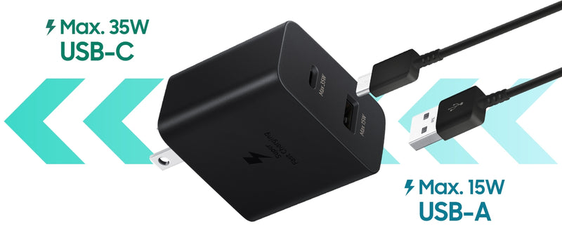 Samsung 35W Power Adapter Duo USB-A & USB-C