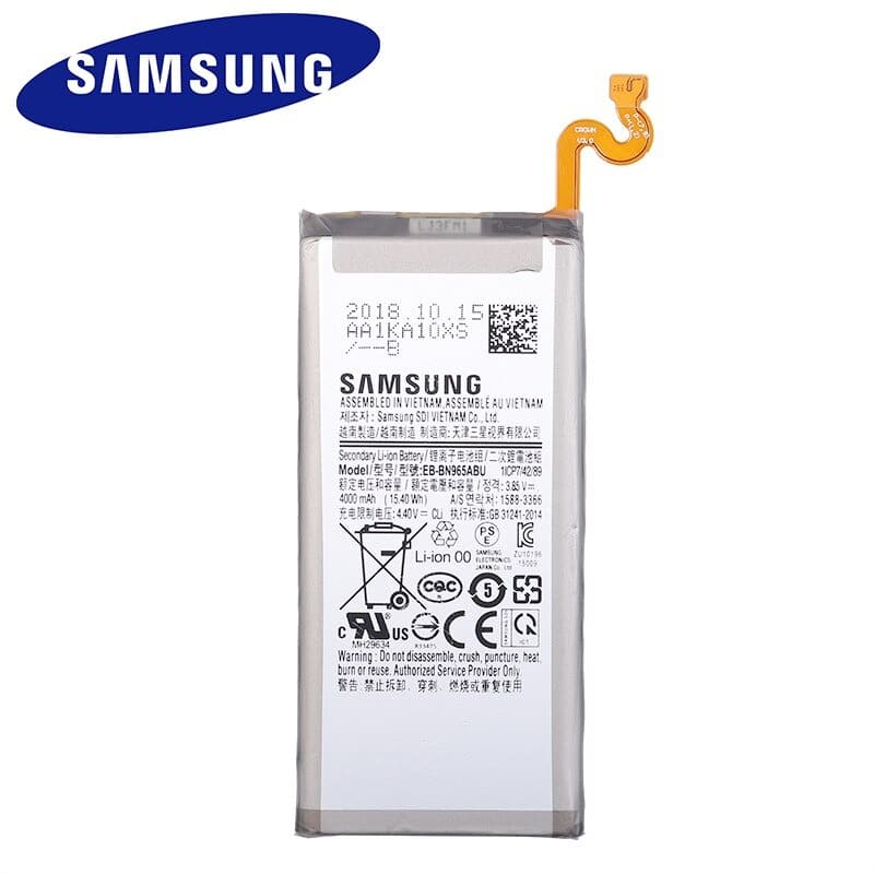 Samsung Galaxy Note 9 Smartphone Replacement Battery (EB-BN965ABU)