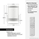 Samsung  SP-LSP3BLAXKE Freestyle Projector - 180˚ Dynamic Angle, Portable, USB Type-C, 360-degree Speaker, 1080p Full HD