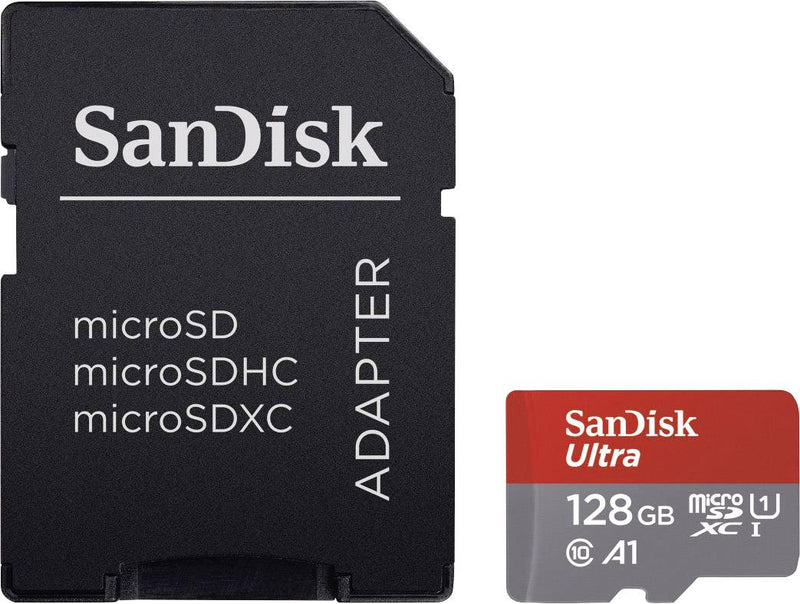 SanDisk MicroSD (SDSQUNR-128G-GN3MA) CLASS 10 100MBPS 128GB with Adapter