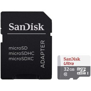 SanDisk MicroSD (SDSQUNR-032G-GN3MA) CLASS 10 100MBPS 32GB with Adapter