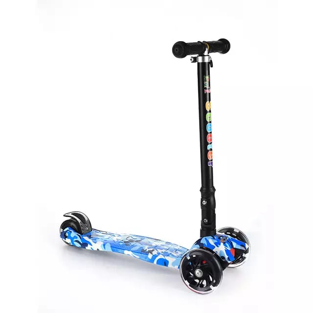 Scooter for Kids Toddlers - 3-wheel, Adjustable Height, Steering Lock, LED Light-up Wheels