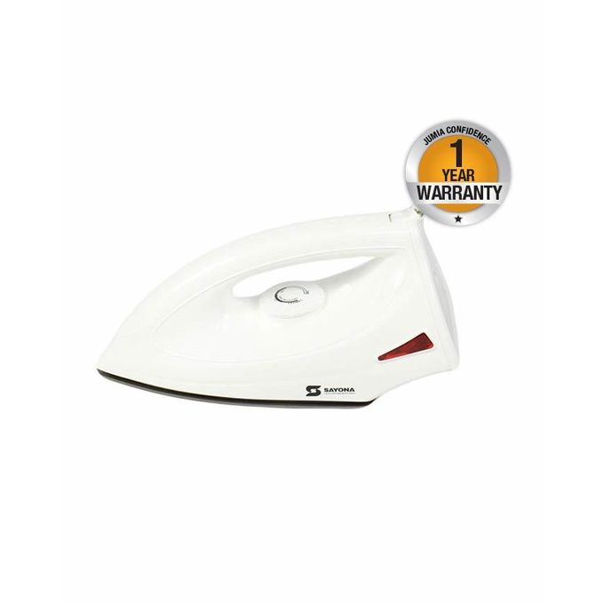 Sayona SI-2084 1200W Non-Stick Sole Plate Dry Iron Box