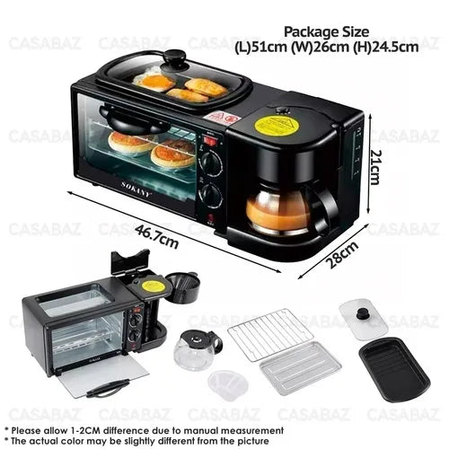 Sokany SK-145 3in1 Breakfast Maker 