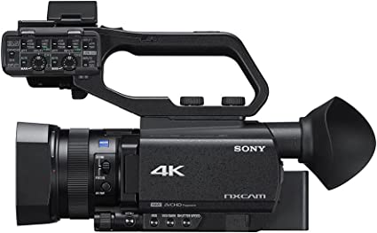 Sony HXR-NX80 NXCAM Camcorder - Professional 4K Resolution, Fast hybrid autofocus with advanced features, 2.4 GHz WIFI and streaming options, 1-Year Warranty